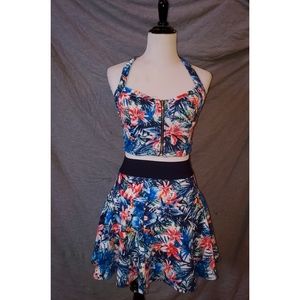 Floral Halter Two Piece